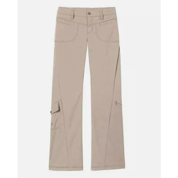 Athleta Khaki Dipper Utility Cargo Carpenter Pants - Size 4 - Style # 683761 - Picture 2 of 11